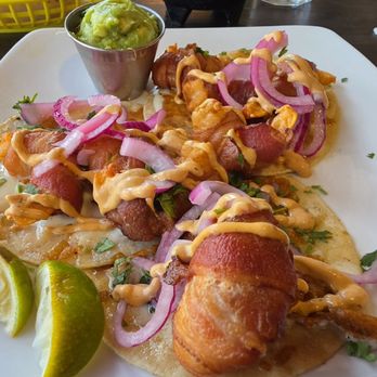 Terrazzita - Tacos fiesta. Bacon wrapped shrimp. - Mexican Near Me - Midland, Texas Terrazzita - Tacos fiesta. Bacon wrapped shrimp. - Mexican Near Me - Midland, Texas