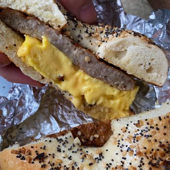 Daily Grind - sausage, egg, & cheese on everything bagel - Coffee & Tea Near Me - Baltimore, Maryland Daily Grind - sausage, egg, & cheese on everything bagel - Coffee & Tea Near Me - Baltimore, Maryland