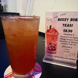 Mascots - Mango Dragon Fruit Boozy Boba Tea