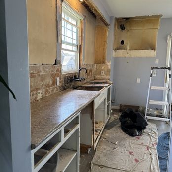 Carmel Construction - Before, old and very poorly done work - General Contractors Near Me