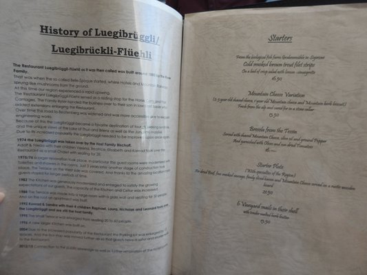 Menu photo 1 Restaurant Luegibrueggli Unterseen, BE