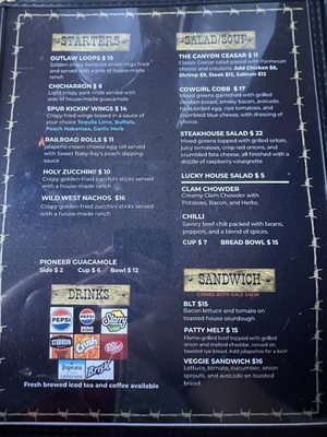 Menu photo 2 Canyon Cowboy Canyon Lake, CA Menu photo 2 Canyon Cowboy Canyon Lake, CA