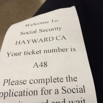 Social Security Administration - Get a number from a kiosk and have a seat! - Public Services & Government Near Me - Hayward, California Social Security Administration - Get a number from a kiosk and have a seat! - Public Services & Government Near Me - Hayward, California