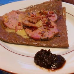 Ar Pillig - Andouille, oignons, lardons, crème et pommé