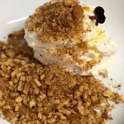 La Brasserie Italiana - Ricotta con crumble allo zenzero