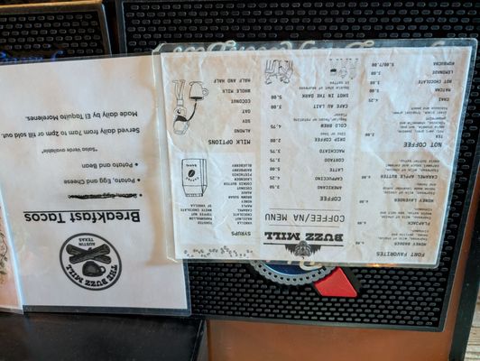 Menu photo 4 The Buzz Mill Austin, TX
