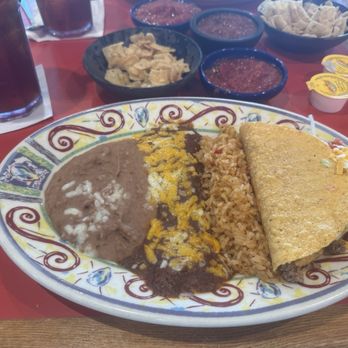 Mexican Inn Cafe - #4 taco and cheese enchilada - Mexican Near Me - Fort Worth, Texas