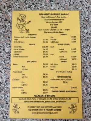 Menu photo 6 Pleasant's BBQ Ocean Springs, MS Menu photo 6 Pleasant's BBQ Ocean Springs, MS