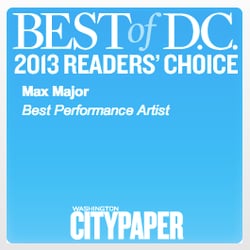 Max Major - Mind Reading and Magic Show - Named DC's Best Magician Two Years Running!