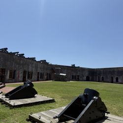 Fort Macon Historic Site - Two original cannons onsite