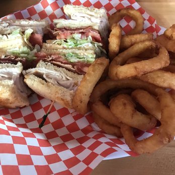 Dawson's Bar & Grill - Club sandwich and onion rings. Both very good. - Bars Near Me - Tacoma, Washington Dawson's Bar & Grill - Club sandwich and onion rings. Both very good. - Bars Near Me - Tacoma, Washington