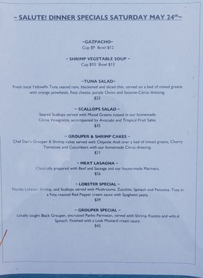 Menu photo 8 Salute On The Beach Key West, FL Menu photo 8 Salute On The Beach Key West, FL