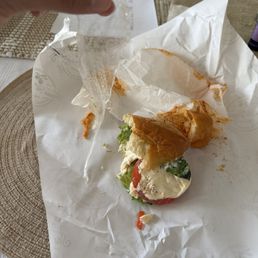There was a big piece of plastic wrap in my sandwich..... There was a big piece of plastic wrap in my sandwich.....