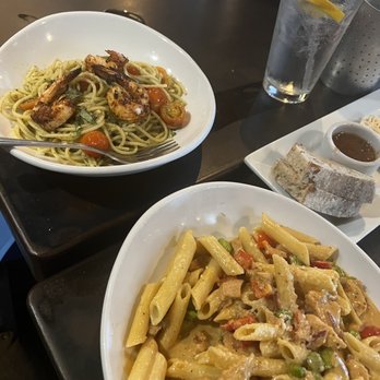 Fugazzis - Spicy chipotle pasta. Shrimp pasta - New American Near Me - Tulare, California