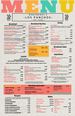 Menu photo 2 Los Panchos Exeter, CA Menu photo 2 Los Panchos Exeter, CA