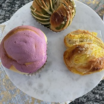 Bakery 1908 - Matcha croissant, coconut croissant, and Ube croissant - Bakeries Near Me - Orlando, Florida