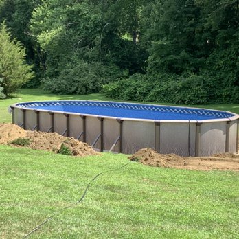 Grover Pools - 18x33 oval above ground swimming pool - Pool & Hot Tub Service Near Me - Raynham, Massachusetts