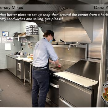 Jersey Mike's Subs - Aaron - Sandwich in progress... Thanks for the great service! - Fast Food Near Me - Dana Point, California
