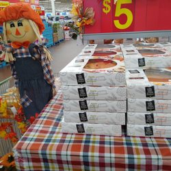 Walmart - Entrance to Walmart  pumpkin pies lots of them
