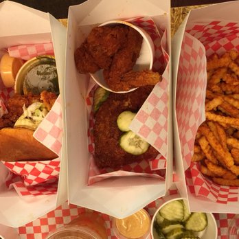 Howlin' Ray's - Hot Chicken Sando, Quarter Bird and Hot Shake Fries - Southern Near Me - Los Angeles, California Howlin' Ray's - Hot Chicken Sando, Quarter Bird and Hot Shake Fries - Southern Near Me - Los Angeles, California