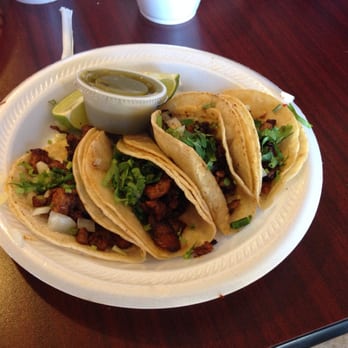 La Estrella - Tacos de Pastor (Marinated Pork) - Mexican Near Me - Garden City, Kansas La Estrella - Tacos de Pastor (Marinated Pork) - Mexican Near Me - Garden City, Kansas