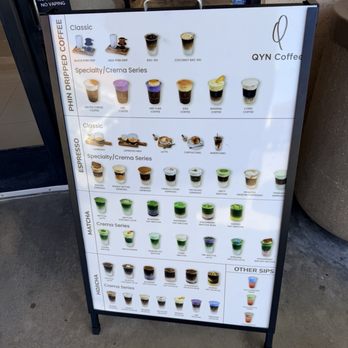 QYN Coffee - Menu - Coffee & Tea Near Me - Costa Mesa, California