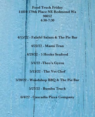 Menu photo 3 Food Truck Friday Redmond, WA Menu photo 3 Food Truck Friday Redmond, WA