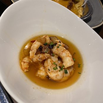 Ayre Hotel Gran Via - Garlic prawns at their restaurant - Hotels Near Me - Barcelona, B