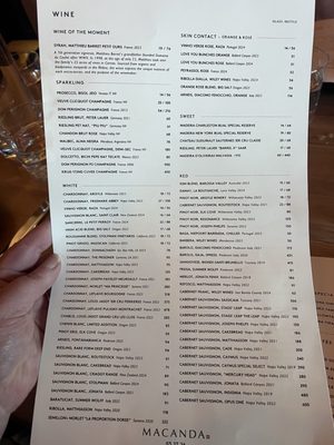 Menu photo 1 Macanda Wayzata, MN