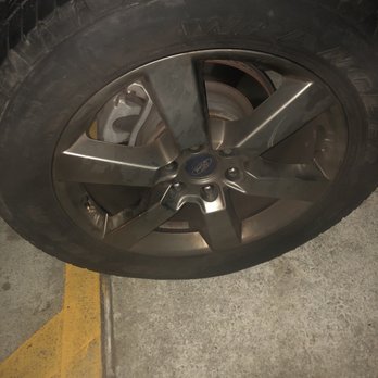Mavis Tires & Brakes - Pic of wheel in their parking lor - Tires Near Me - Smyrna, Georgia