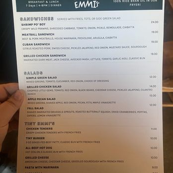 EMMI's - Menu as of April 2024 - Sandwiches Near Me - Sierra Madre, California EMMI's - Menu as of April 2024 - Sandwiches Near Me - Sierra Madre, California