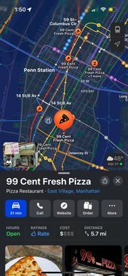 $1.50 Fresh Pizza by null