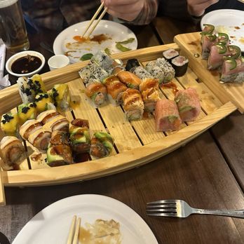 Nozawa - Sushi Boat various rolls - Sushi Bars Near Me - Dillon, Colorado