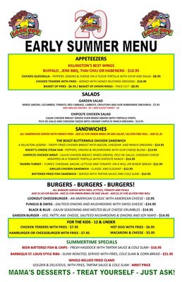 Menu photo 5 Lookout Tavern Killington, VT Menu photo 5 Lookout Tavern Killington, VT