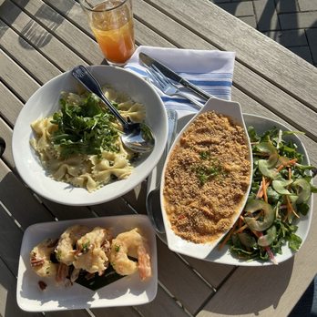 Off The Hook - Pecan prawns Lobster mac and cheese with salad Lemon cream pasta - Seafood Near Me - Salt Spring Island, British Columbia Off The Hook - Pecan prawns Lobster mac and cheese with salad Lemon cream pasta - Seafood Near Me - Salt Spring Island, British Columbia