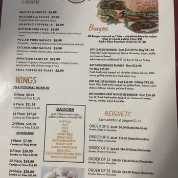 Dat Cafe - Menu - Cafes Near Me - Laplace, Louisiana