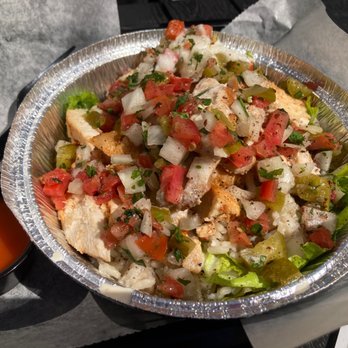 Zahra - a bowl of food with a side of sauce - Mediterranean Near Me - Allentown, Pennsylvania