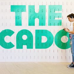 The CADO Avocado Museum Experience - Cassette tape wall installation.