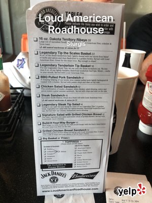 Menu photo 8 Loud American Sturgis Sturgis, SD Menu photo 8 Loud American Sturgis Sturgis, SD