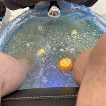 Adorn Nails and Spa - I got the Royal treatment. An orange in my spa and awesome cleaning. - Nail Salons Near Me - Cedar Park, Texas