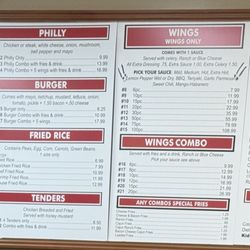 Super Wings & Burger - Menu