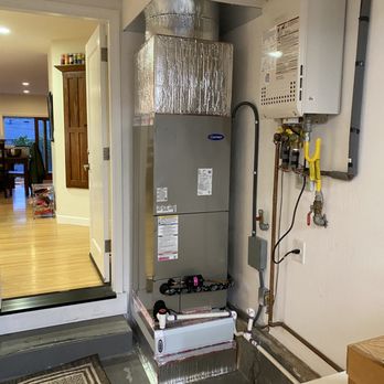 Hahn Mechanical - Carrier air handler part of all electric heat pump system - Heating & Air Conditioning/HVAC Near Me Hahn Mechanical - Carrier air handler part of all electric heat pump system - Heating & Air Conditioning/HVAC Near Me