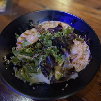 Gu Ramen Taps & Tapas - Spicy Dumplings with Salad - Ramen Near Me - Long Beach, California Gu Ramen Taps & Tapas - Spicy Dumplings with Salad - Ramen Near Me - Long Beach, California