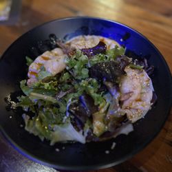 Spicy Dumplings with Salad