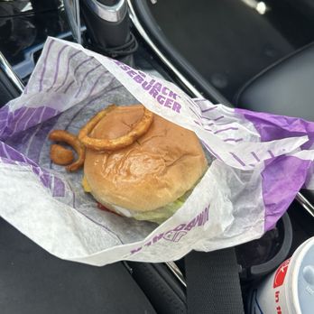 Jack in the Box - Jumbo Jack Junior curly fries and a Coke - Fast Food Near Me - Houston, Texas