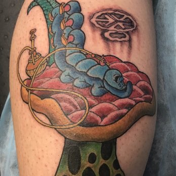 Last Chance Tattoo Parlor - Absolem from Alice In Wonderland (Basscon Logo Incorporated) By Brad Pauley - Tattoo Near Me - Las Vegas, Nevada