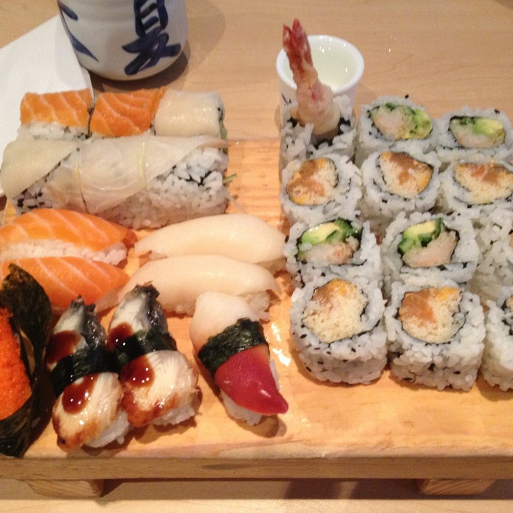 Samura Sushi - a variety of sushi on a wooden board - Sushi Bars Near Me - Guelph, Ontario Samura Sushi - a variety of sushi on a wooden board - Sushi Bars Near Me - Guelph, Ontario