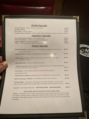 Menu photo 1 Marchetti's Restaurant Cranston, RI Menu photo 1 Marchetti's Restaurant Cranston, RI