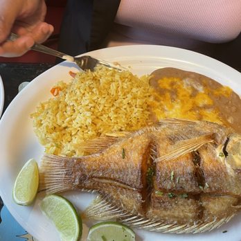 El Paso II - Mojarra with Mexican rice and fried beans - Mexican Near Me - Hollywood, Florida El Paso II - Mojarra with Mexican rice and fried beans - Mexican Near Me - Hollywood, Florida