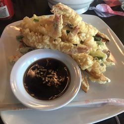 Cafe Angelo - Shrimp and vegetable tempura.